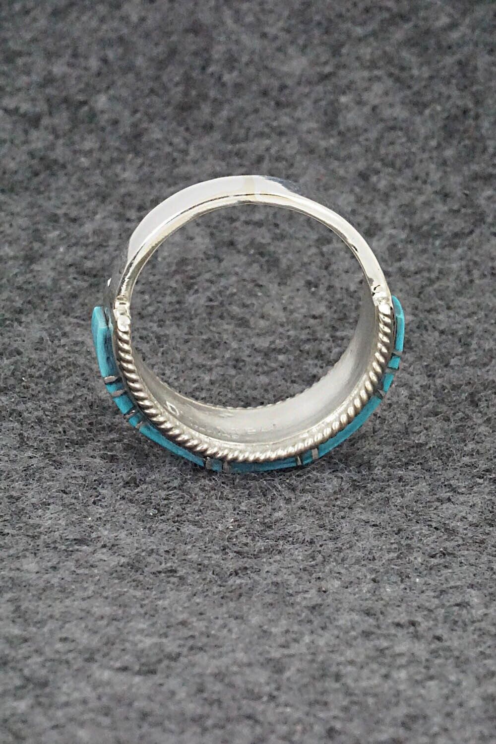 Turquoise & Sterling Silver Ring - Deirdre Luna Panteah - Size 11