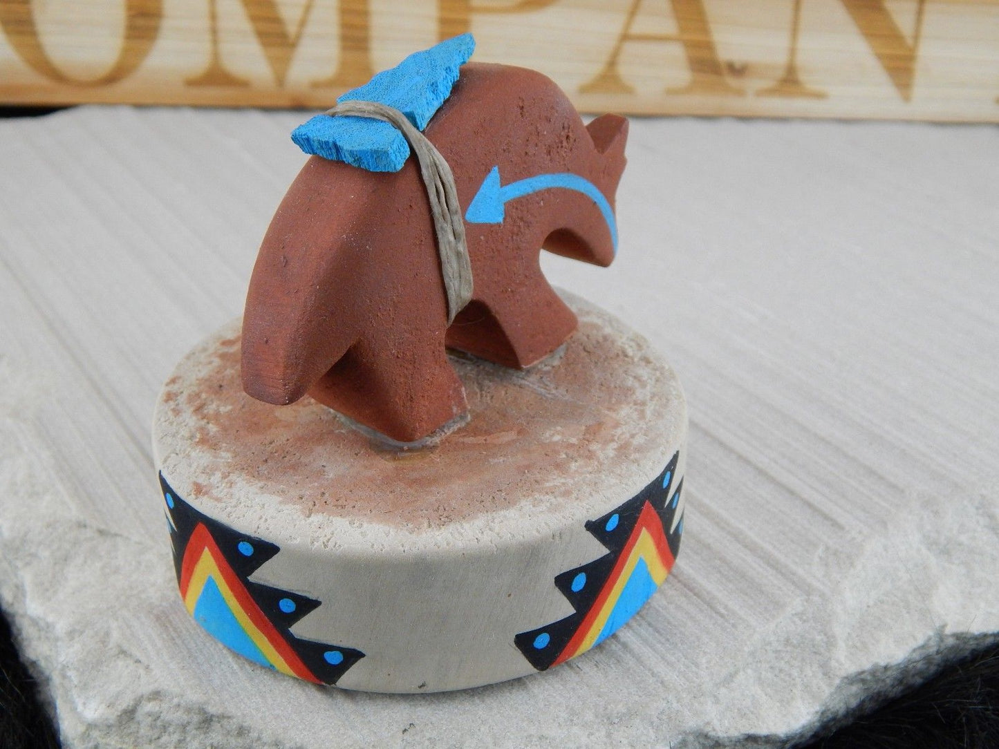 Bear Zuni Fetish Carving - Eldred Sanchez - High Lonesome Trading
