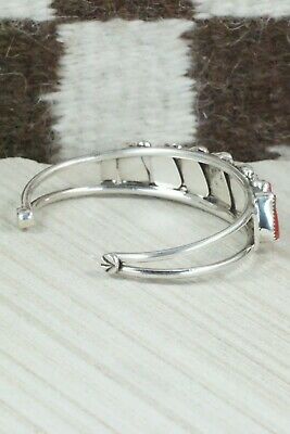 Coral and Sterling Silver Bracelet - Pricilla Reeder