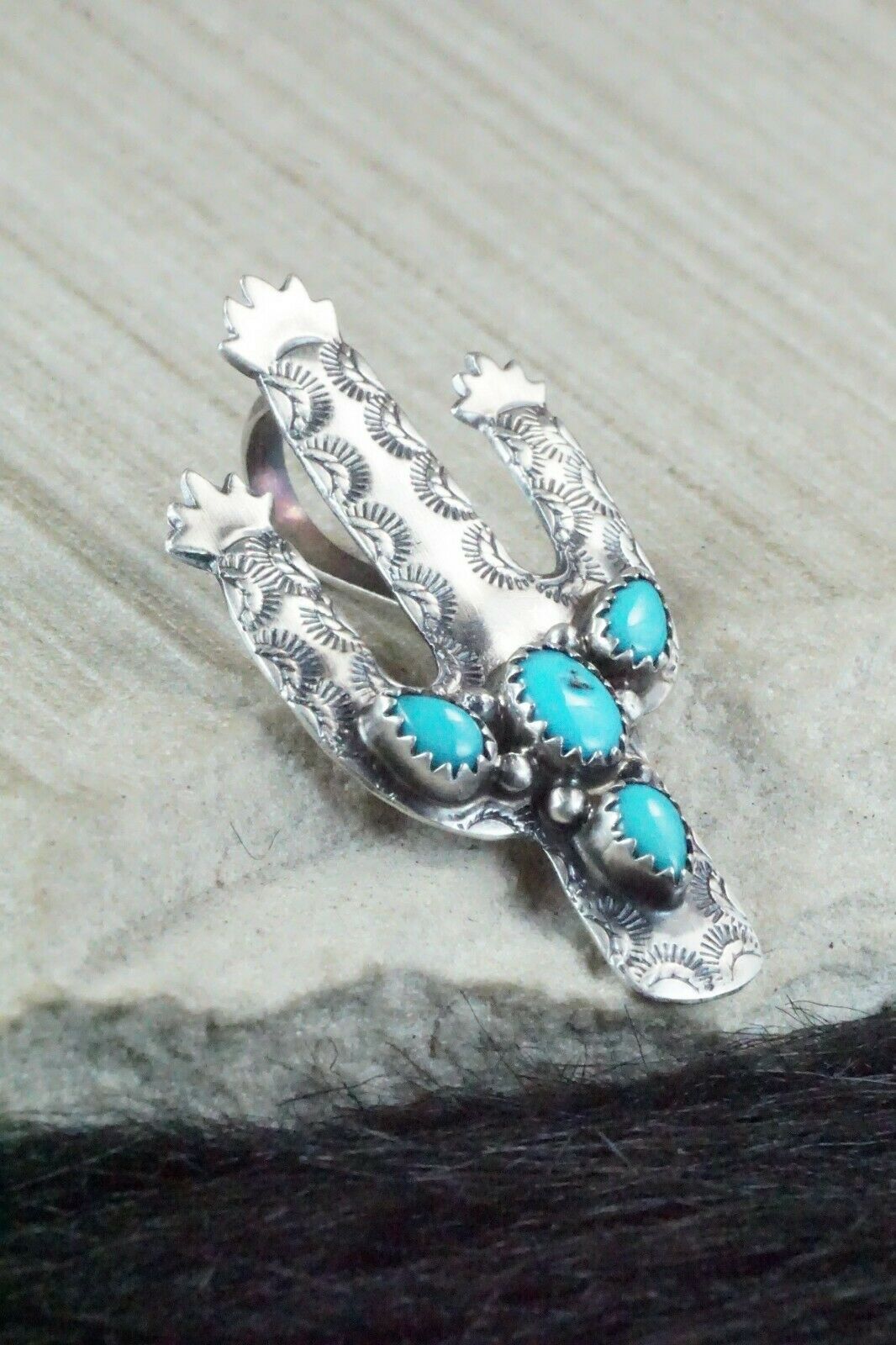 Turquoise and Sterling Silver Pendant - Genevieve Francisco - High Lonesome Trading