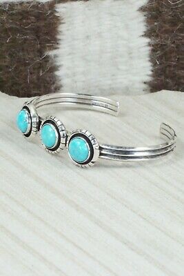 Turquoise & Sterling Silver Bracelet - Amos Begay