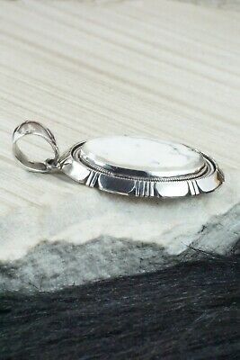 White Buffalo & Sterling Silver Pendant - Wydell Billie