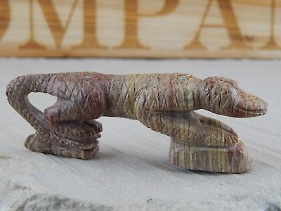 Lizard Zuni Fetish Carving - Edward Pooacha - High Lonesome Trading