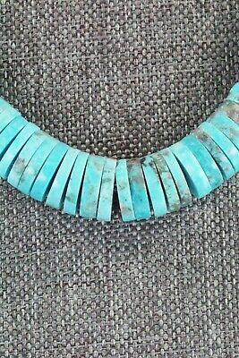 Turquoise & Sterling Silver Necklace - Lupe Lovato - High Lonesome Trading