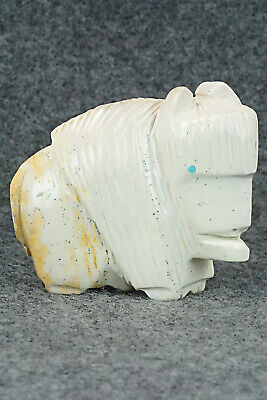 Buffalo Zuni Fetish Carving - Gilbert Lonjose