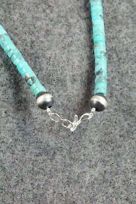 Turquoise & Sterling Silver Necklace - Navajo