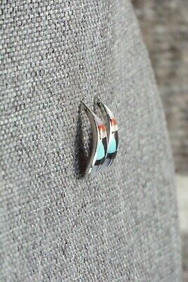 Multi Stone Inlay & Sterling Silver Earrings - Bernadette Boone