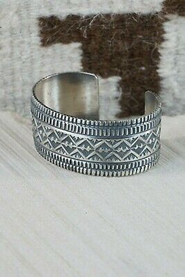 Navajo Sterling Silver Bracelet - Leonard Maloney - High Lonesome Trading