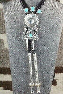 Turquoise & Sterling Silver Bolo Tie - Garret Hale