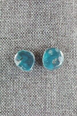 Turquoise & Sterling Silver Earrings - Joann Garcia - Santo Domingo