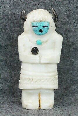 Buffalo Dancer Zuni Fetish Carving - Faye Quandelacy