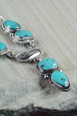 Turquoise & Sterling Silver Necklace - Verley Betone