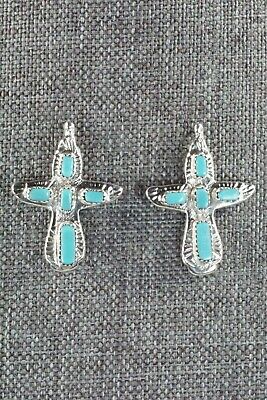 Turquoise & Sterling Silver Earrings - Cecilia Iule - High Lonesome Trading