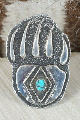 Navajo Turquoise and Sterling Silver Ring - Virgil Reader - Size 11.75
