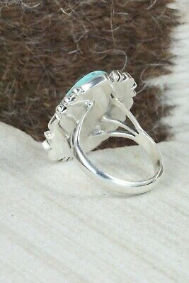 Turquoise & Sterling Silver Ring - Daniel Benally - Size 7