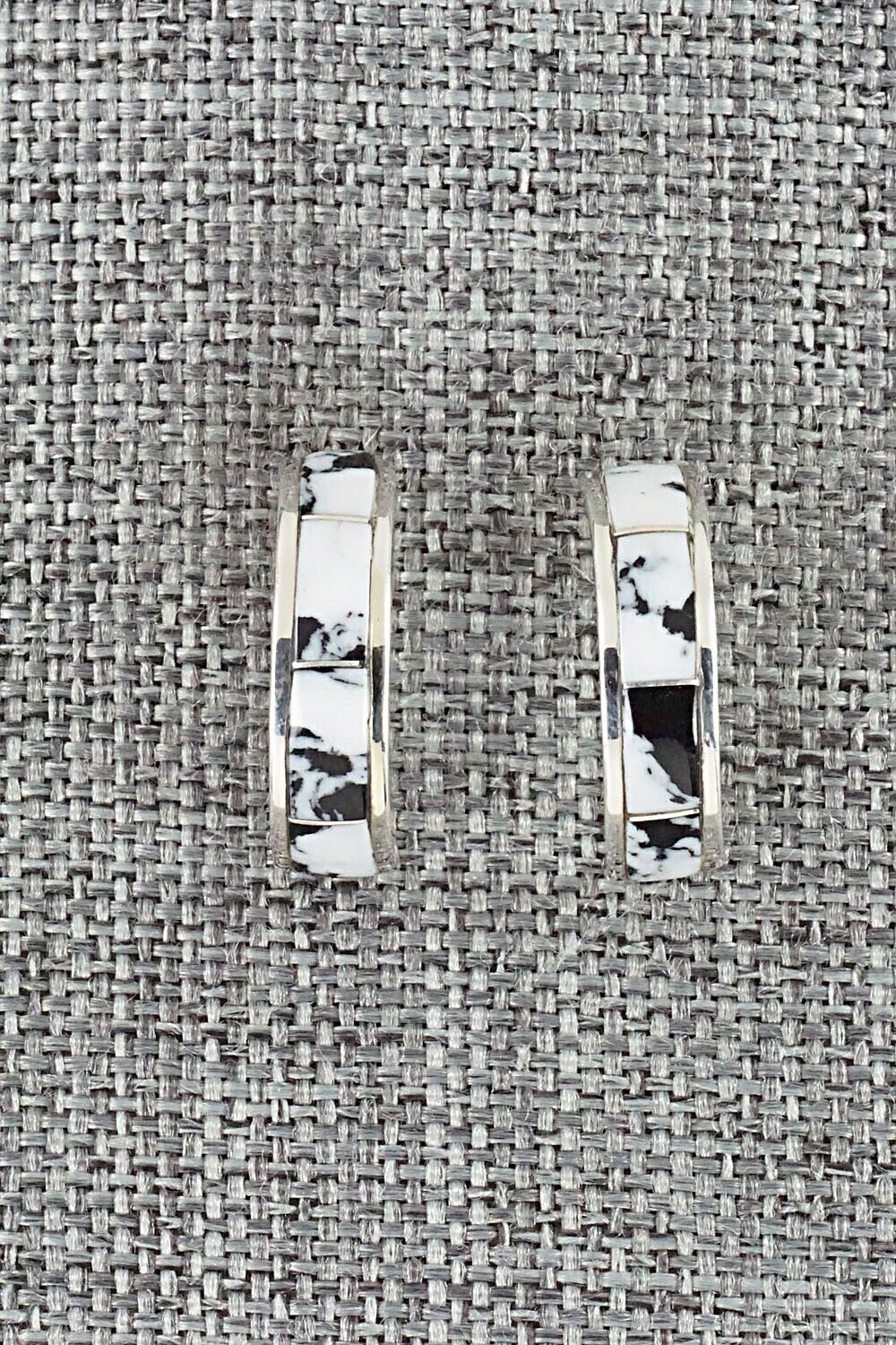 White Buffalo & Sterling Silver Earrings - Claresse Kylestewa