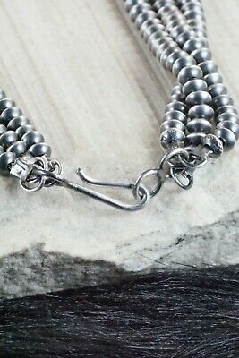 Sterling Silver Navajo Pearl Necklace - Presley Haley