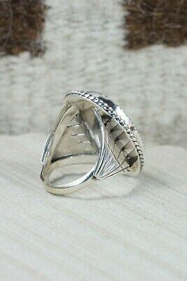 Navajo Turquoise and Sterling Silver Ring - Bobby Platero - 9.5
