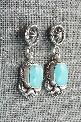 Turquoise & Sterling Silver Earrings - Verley Betone