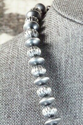 Sterling Silver Navajo Pearl Necklace & Earrings - Tonisha Haley
