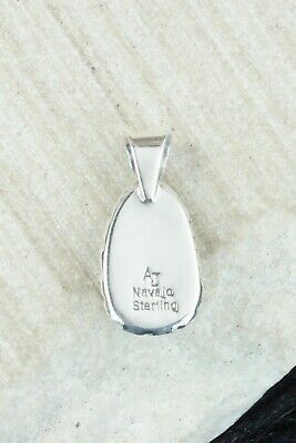 White Buffalo & Sterling Silver Pendant - Alvin Joe