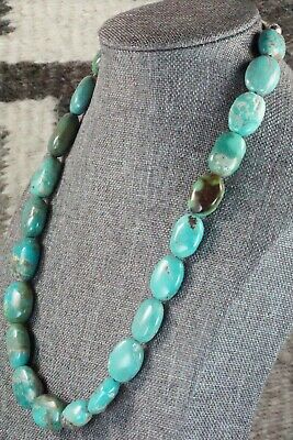 Turquoise & Sterling Silver Necklace - Navajo