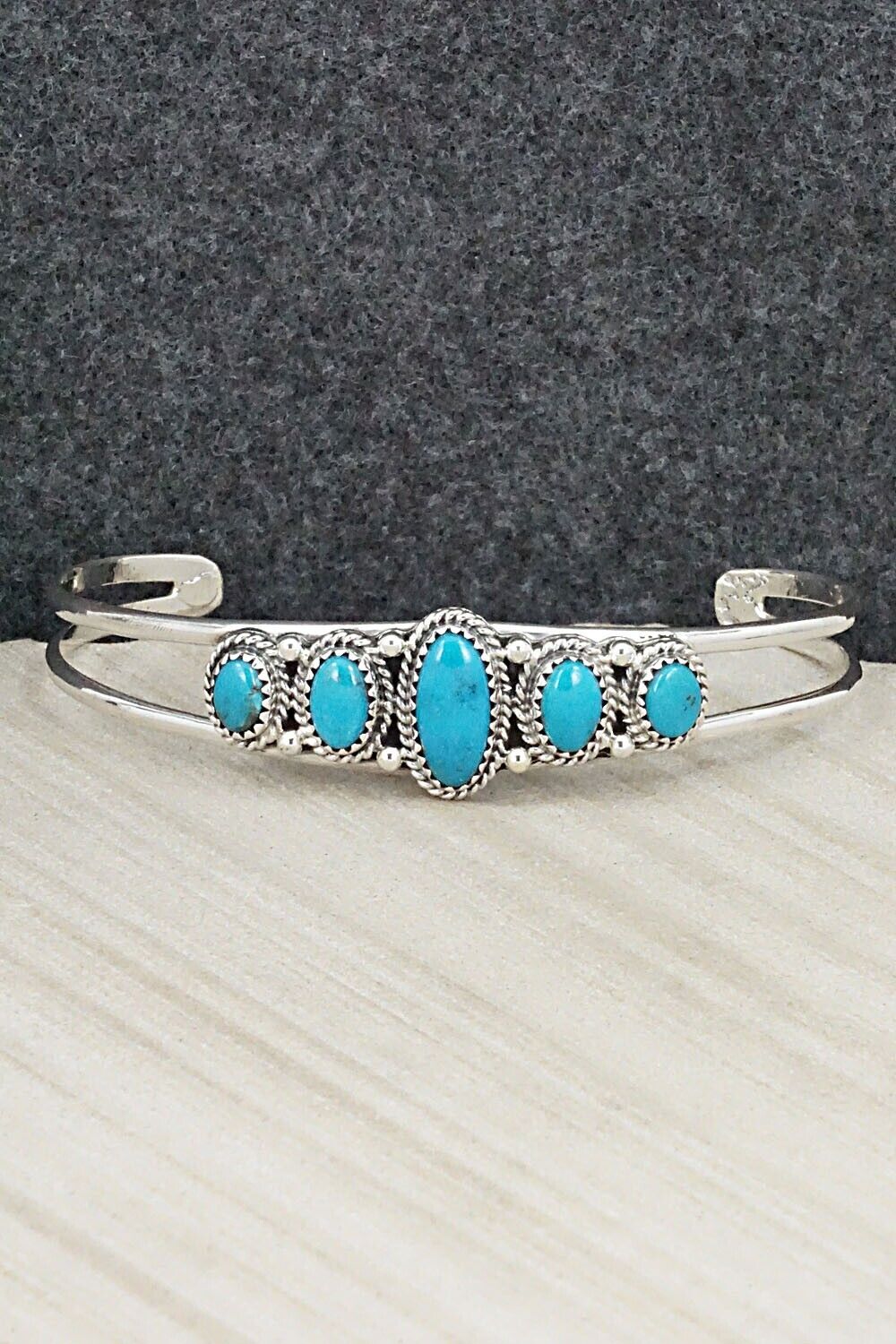 Turquoise & Sterling Silver Bracelet - Roberta Begay