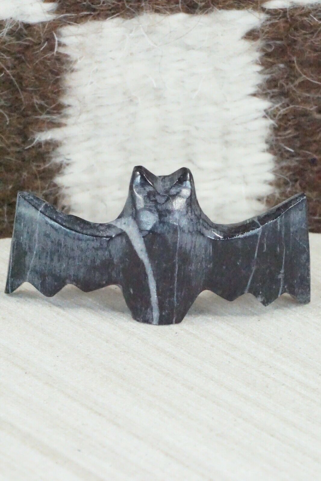 Bat Zuni Fetish Carving - Tim Lementino - High Lonesome Trading