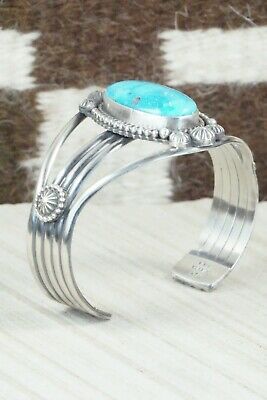 Turquoise & Sterling Silver Bracelet - Michael Calladitto