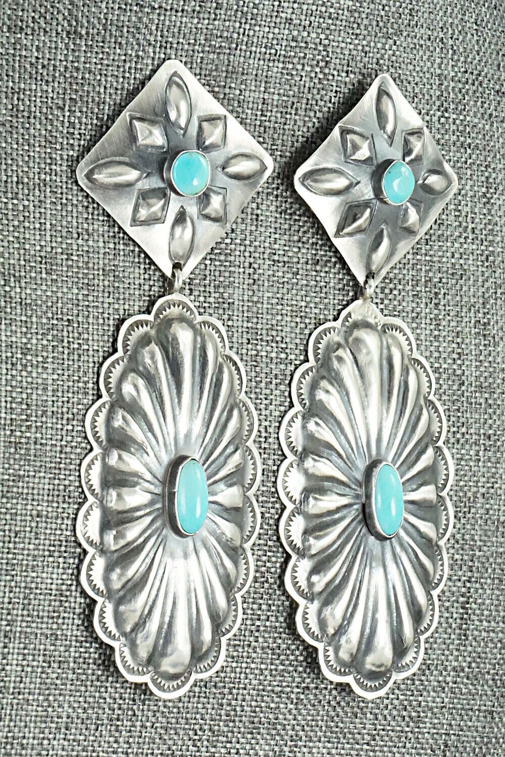 Turquoise & Sterling Silver Earrings - Rita Lee