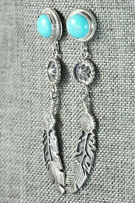 Turquoise & Sterling Silver Earrings - Annie Spencer