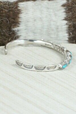 Turquoise & Sterling Silver Bracelet - Murray Hannaweeka