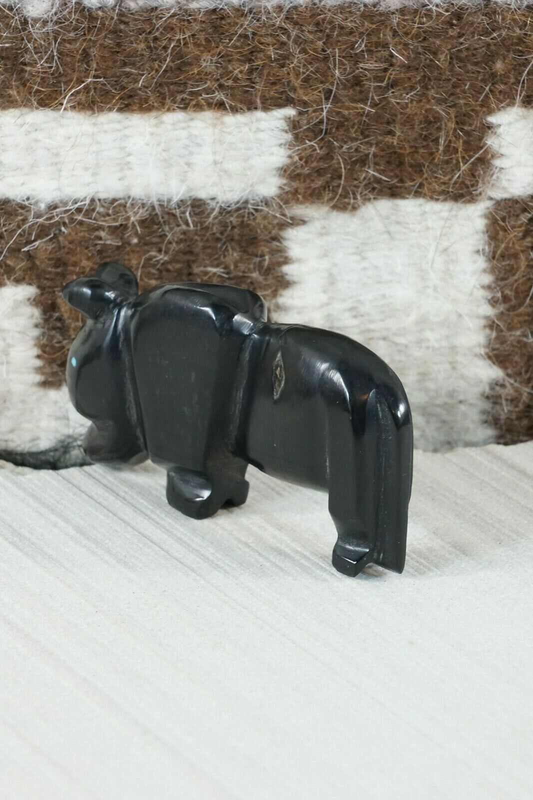 Buffalo Zuni Fetish Carving - Kelly Lementino - High Lonesome Trading