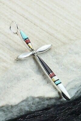 Multi Stone & Sterling Silver Pendant - Lynette Bowannie