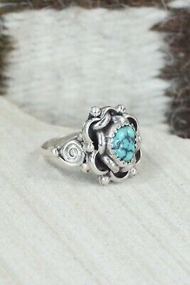 Turquoise & Sterling Silver Ring - Maritta Martinez - Size 7