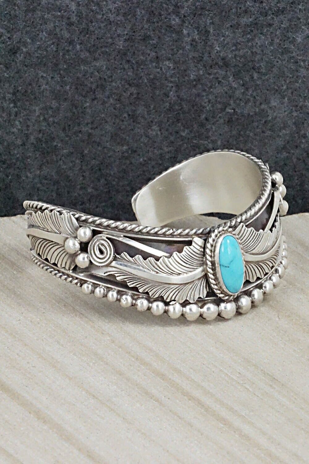 Turquoise & Sterling Silver Bracelet - Tom Lewis