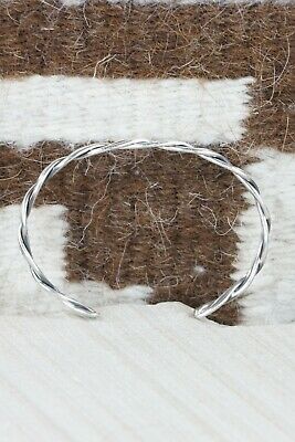 Navajo Sterling Silver Bracelet - Elaine Tahe
