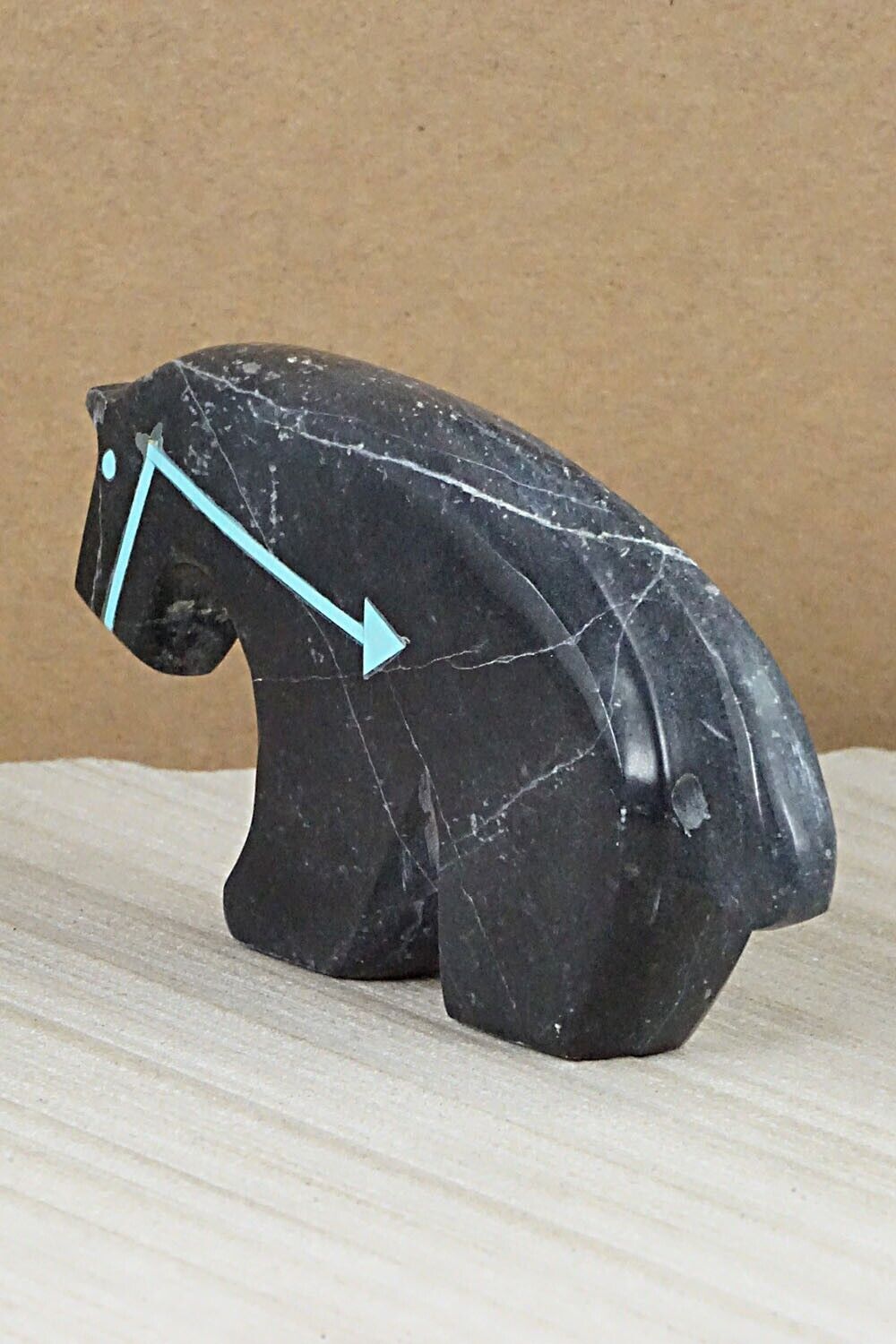 Horse Zuni Fetish Carving - Bernard Laiwakete