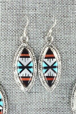 Multi Stone & Sterling Silver Necklace and Earrings Set - Leslie Lamy