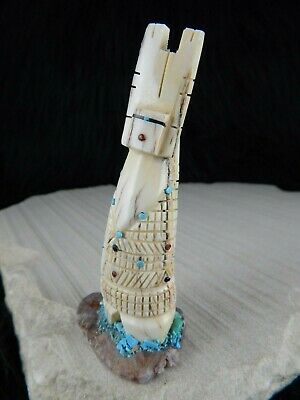 Corn Maiden Zuni Fetish Carving - Carl Etsate - Zuni Maiden Carving - High Lonesome Trading