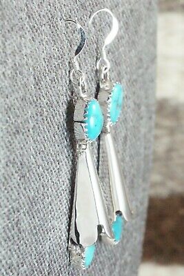 Turquoise & Sterling Silver Earrings - Roger Pino