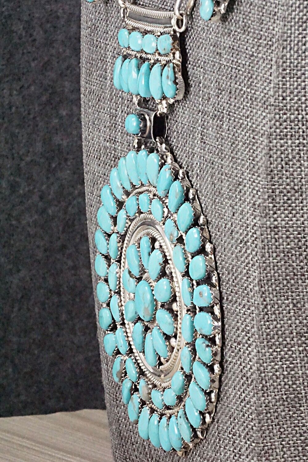 Turquoise & Sterling Silver Necklace - Jesse Williams