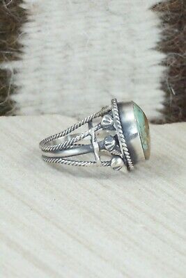 Turquoise & Sterling Silver Ring - Samuel Yellowhair - Size 7