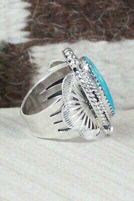 Turquoise & Sterling Silver Ring - Mike Smith - Size 6.5 - High Lonesome Trading