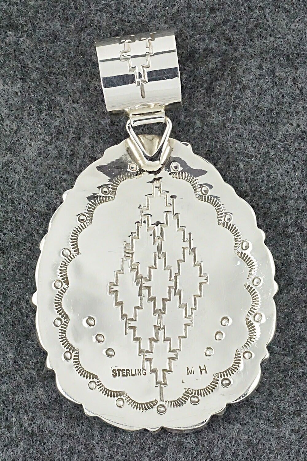 Turquoise & Sterling Silver Pendant - Marlene Haley