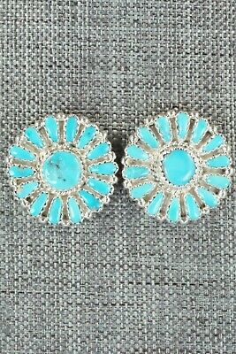 Turquoise & Sterling Silver Earrings - Donovan Wilson