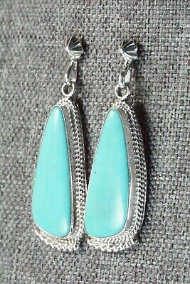 Turquoise & Sterling Silver Earrings - Verley Betone