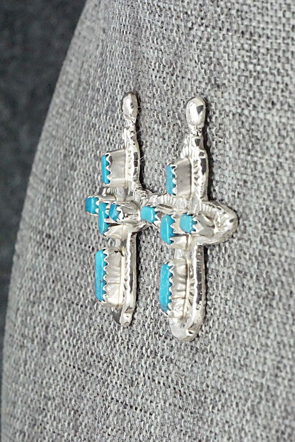 Turquoise & Sterling Silver Earrings - Verona Quam