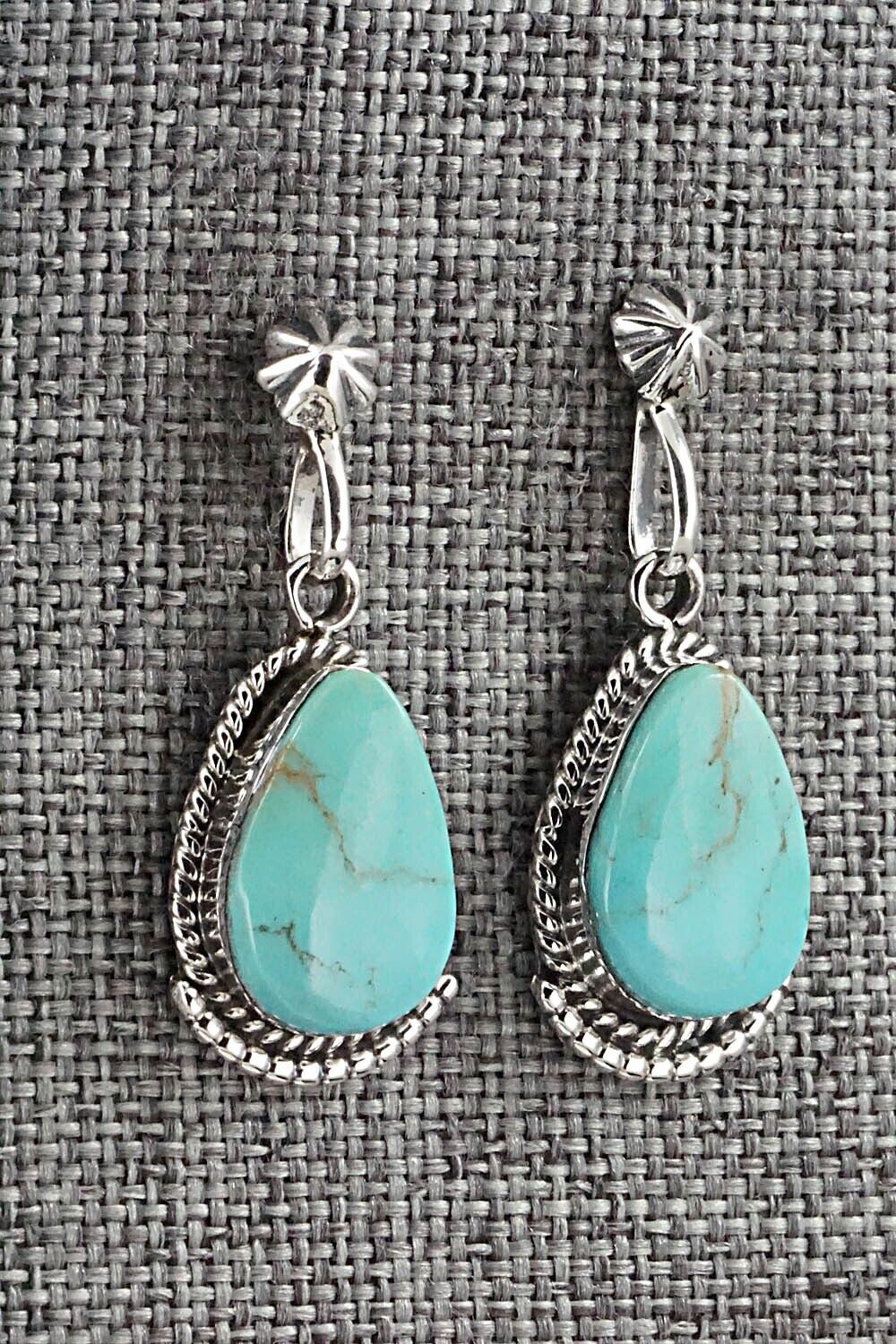 Turquoise and Sterling Silver Earrings - Sharon McCarthy