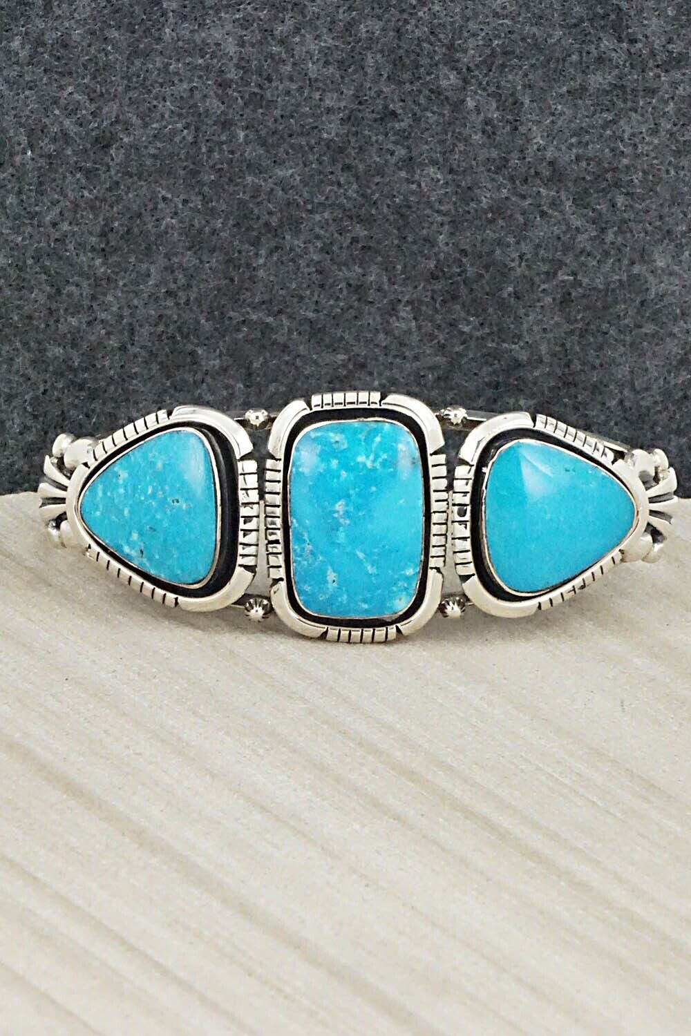 Turquoise and Sterling Silver Bracelet - Jimson Belin